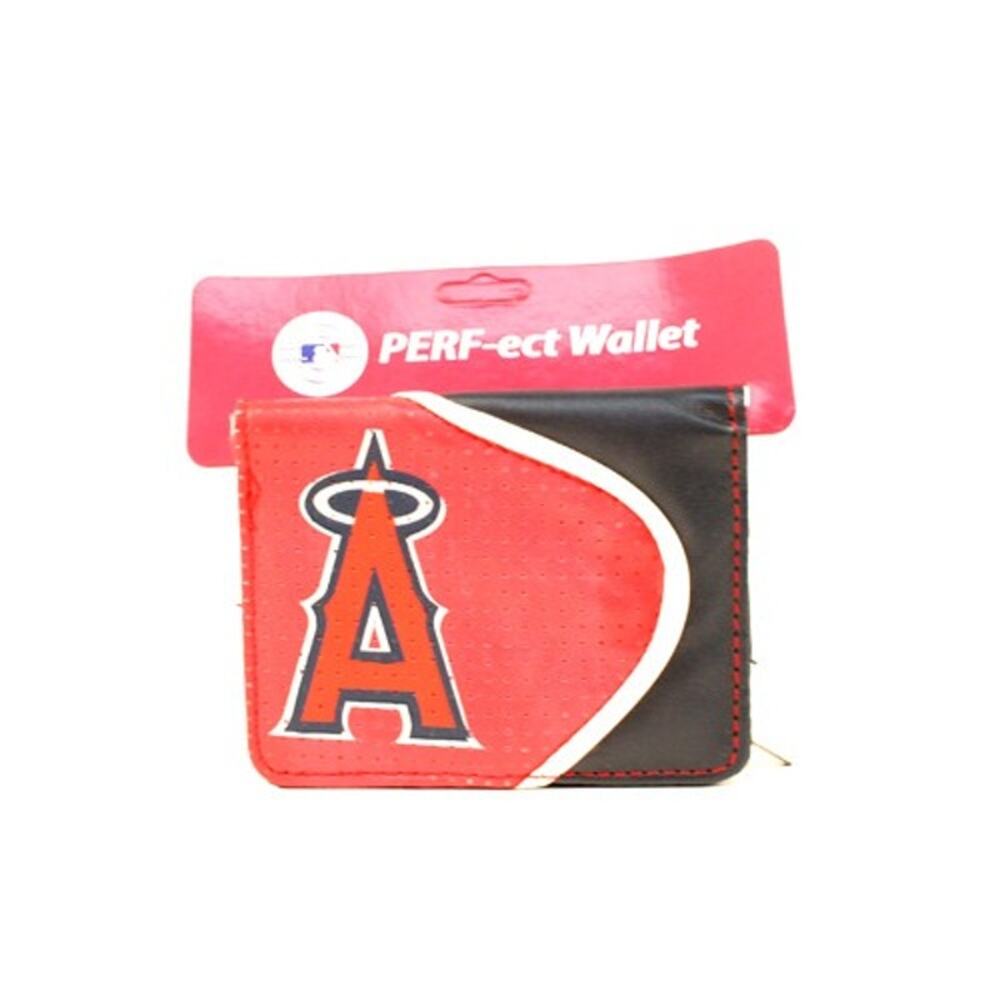 MLB Los Angeles Angels Perfect Wallet Zipper Women's Pocket Team Logo New White
